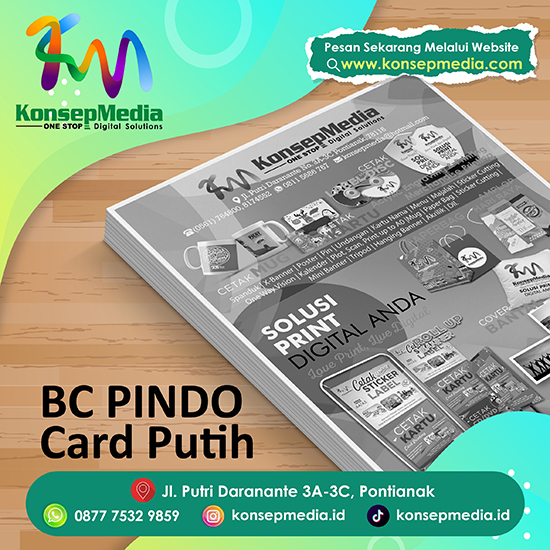 BC Pindo Card Putih Black White